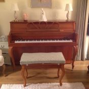 Piano Bench Seat Cushion in Scott Living Fabric
