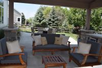 Deep Seating Set of Sunbrella Charcoal Cushions