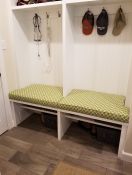 Custom Outdura Mud Room Bench Cushions