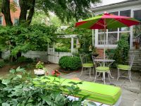 Custom Sunbrella Patio Cushions and Umbrella