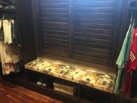 Robert Allen Floral Print Closet Bench Cushion