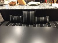 Sunbrella Stripe Kitchen Banquette Cushion