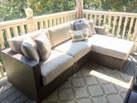 Outdoor Sunbrella Wicker Sofa Replacement Cushions