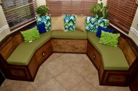 Custom-Shape Banquette Cushions Made From Template