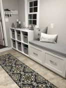 Sunbrella Granite Laundry Room Bench Cushion