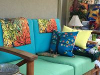 Custom Sun Room Sofa Cushion Set in Sunbrella