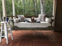 perfect swing bed cushions in sunbrella sailcloth