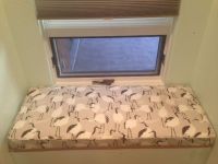 Small Printed Custom Window Seat Cushion