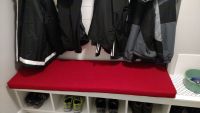 Custom Red Mudroom Bench Cushion