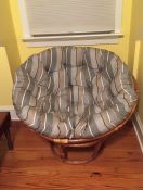 Sunbrella Stripe Papasan Cushion
