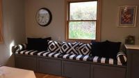Sunbrella Striped Window Seat Pads & Bolsters
