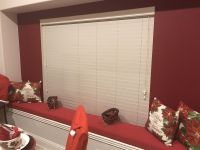 Sunbrella Canvas Jockey Red Window Seat Cushion