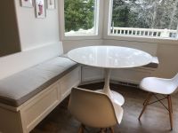 Sunbrella Cast Silver Breakfast Nook Cushions
