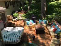 sunbrella cast tinsel cushions for custom benches