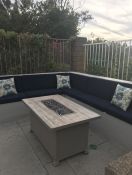 Sunbrella Canvas Navy Outdoor Bench Cushions