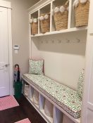 Mudroom Bench Cushion and Pillows