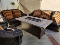 Fire Table Seating Area with Deep Seating Cushions