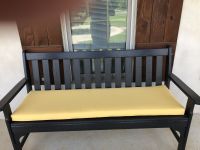 Black and Gold: USM Custom Bench Cushion
