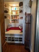 Closet Meditation Nook with Custom Bench Cushion