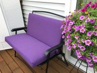 Sunbrella Volt Berry Outdoor Bench Cushions