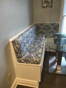 Blue Ikat Breakfast Nook Cushions