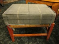 sunbrella foot stool cushion