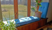 Button Tufted Window Seat Cushions