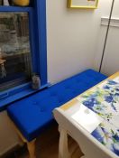 Blue Bench Cushion