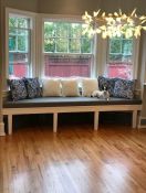 Gorgeous Custom Bay Window Cushion for Dining Room