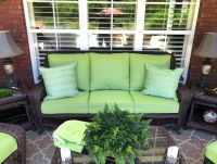 Sunbrella Dupione Peridot Sofa Cushions