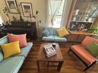 New Cushions for Mid-Century Living Room