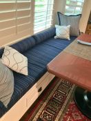 Banquette Cushion with Bolster Pillows